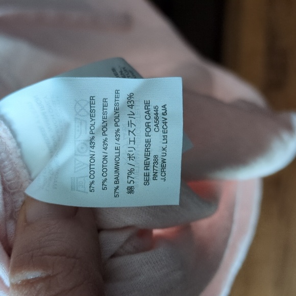 J. Crew Light Pink Tie-Back 3/4 Sleeve Top - Picture 5 of 8